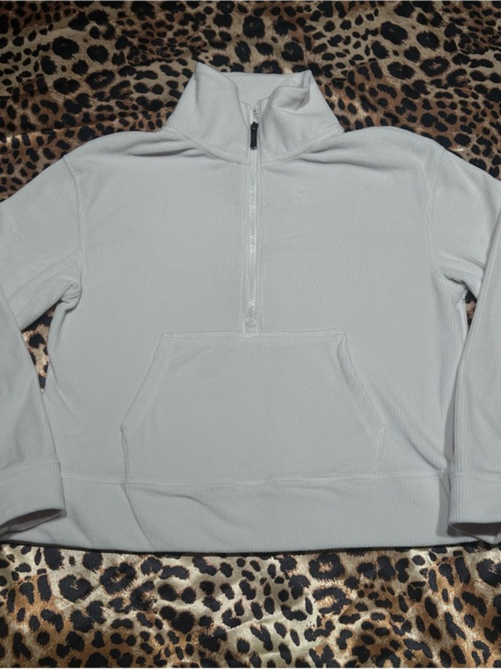 Jockey EverActive Cream Quarter Zip Fleece Pullover